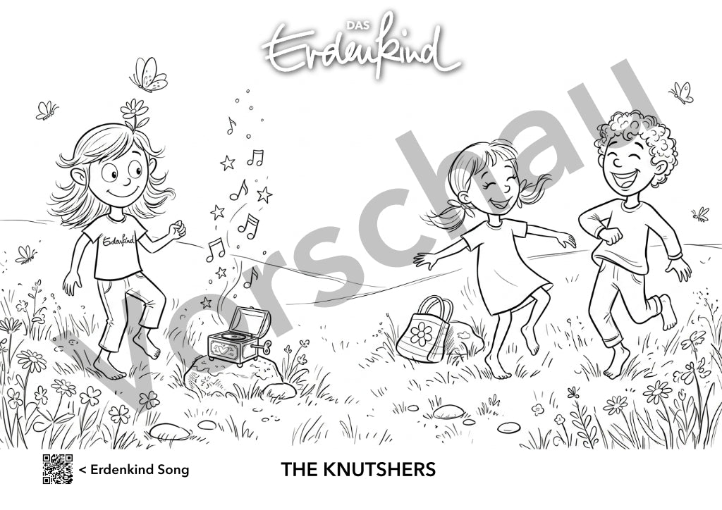 Das Erdenkind Ausmalbilder - 5 teiliges Set (zum Ausdrucken A4 - PDF)