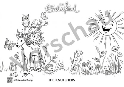 Das Erdenkind Ausmalbilder - 5 teiliges Set (zum Ausdrucken A4 - PDF)