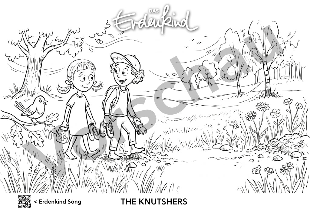 Das Erdenkind Ausmalbilder - 5 teiliges Set (zum Ausdrucken A4 - PDF)