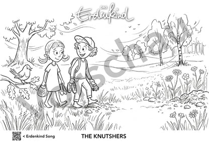 Das Erdenkind Ausmalbilder - 5 teiliges Set (zum Ausdrucken A4 - PDF)
