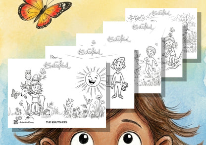 Das Erdenkind Ausmalbilder - 5 teiliges Set (zum Ausdrucken A4 - PDF)