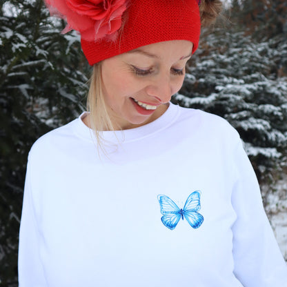 Schmetterling Bio-Pullover, völlig wild und frei