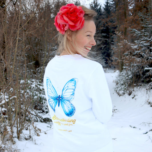 Schmetterling Bio-Pullover, völlig wild und frei