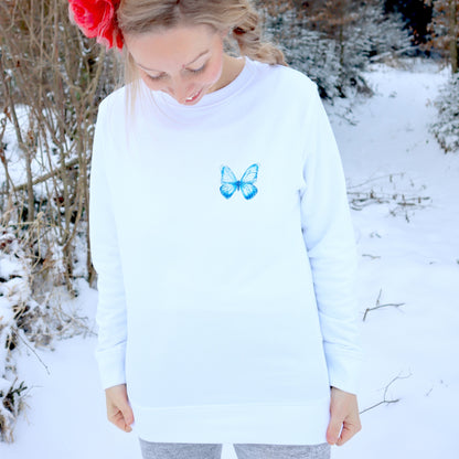 Schmetterling Bio-Pullover, völlig wild und frei