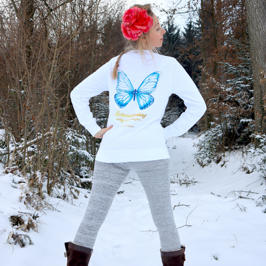 Schmetterling Bio-Pullover, völlig wild und frei
