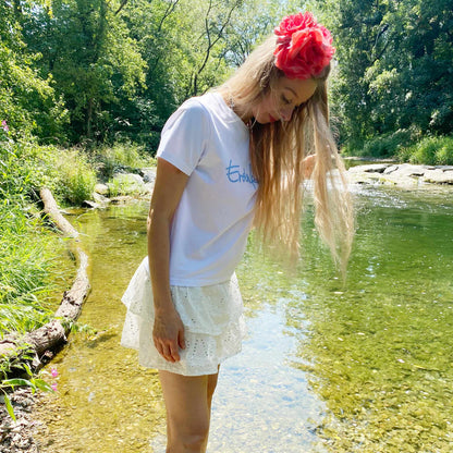Bio Erdenkind T-Shirt für Frauen (weiss)